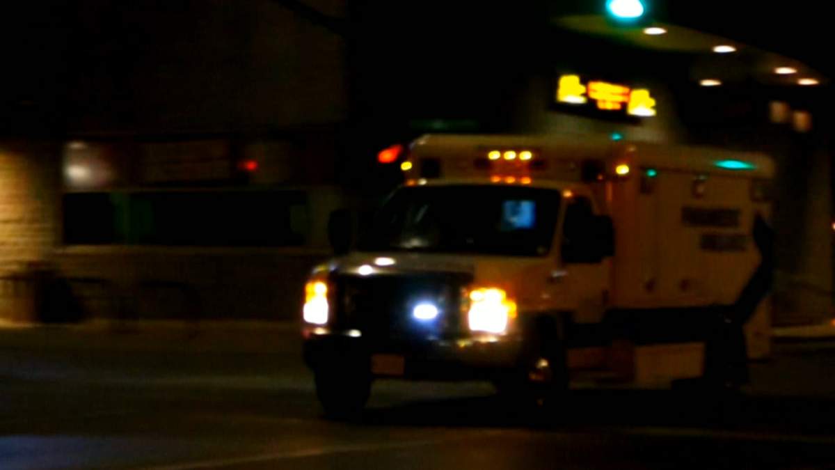 A teen was rushed from Westport to Kingston General Hospital after an accident on Tuesday morning.