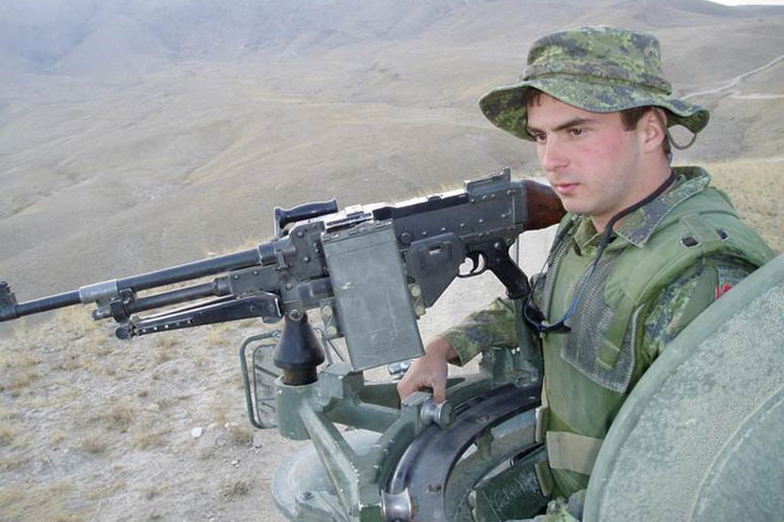 Pte. Thomas Welch in Afghanistan. Welch died by suicide, months after returning from a tour of duty in Afghanistan.