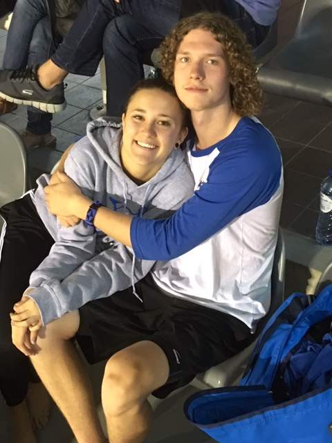 Andrew Edy and friend, Megan Honeychurch