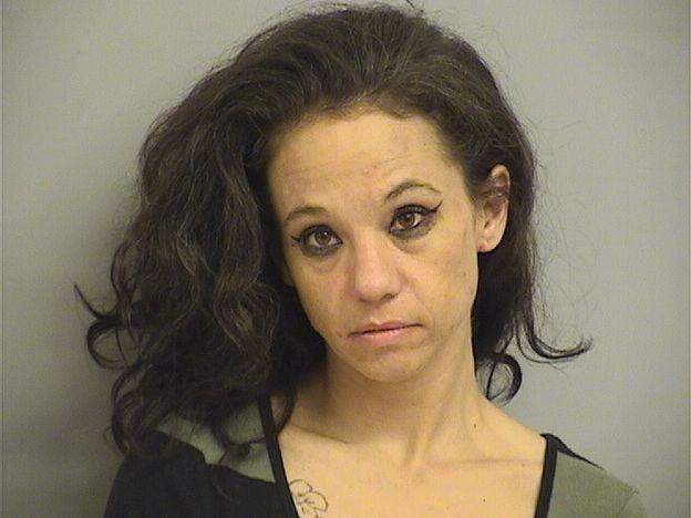 Angie Frost was in handcuffs when she managed to steal a police officer’s vehicle leading to a dramatic chase and arrest.