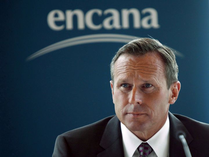 Doug Suttles, CEO of Encana Corp., speaks to reporters in Calgary, Alta., Tuesday, June 11, 2013.