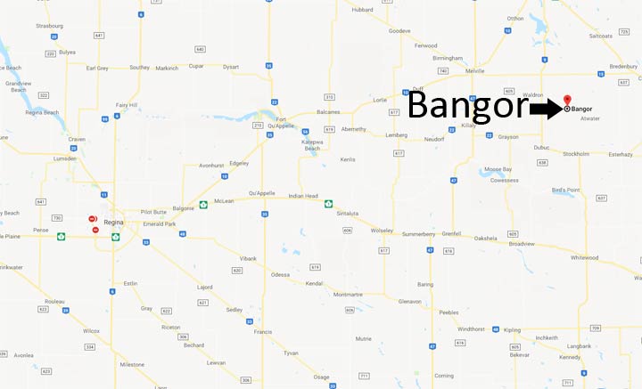Human remains were found at the scene of a crashed SUV on a rural property near Bangor, Sask.