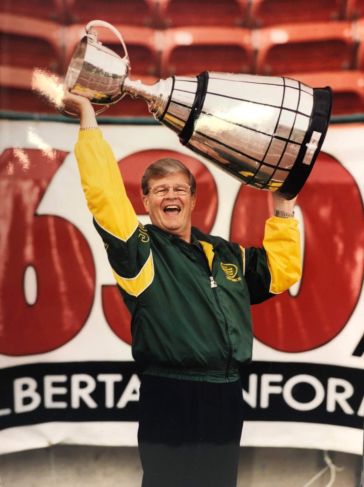 Bryan Hall called Edmonton Elks games for 45 years and has been to 60 Grey Cups.