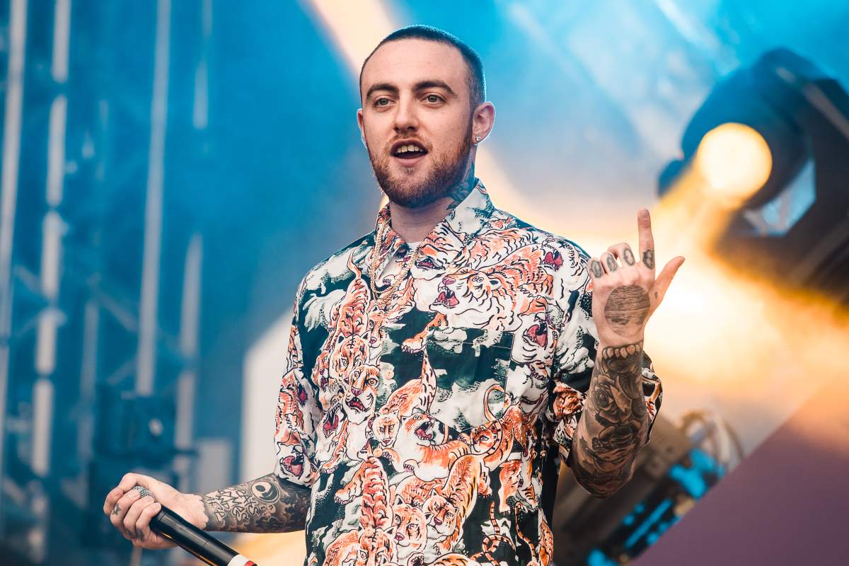 Mac Miller performs during the second day of Lollapalooza Brazil at Interlagos Racetrack on March 24, 2018, in Sao Paulo, Brazil.