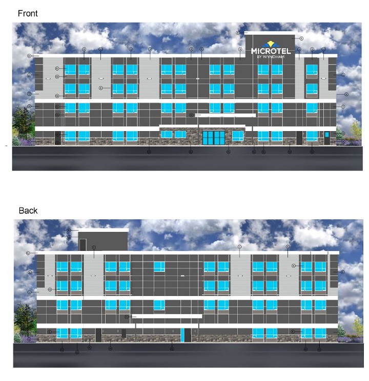 An artist’s conception of what the new Microtel hotel in Kelowna will look when construction is completed.