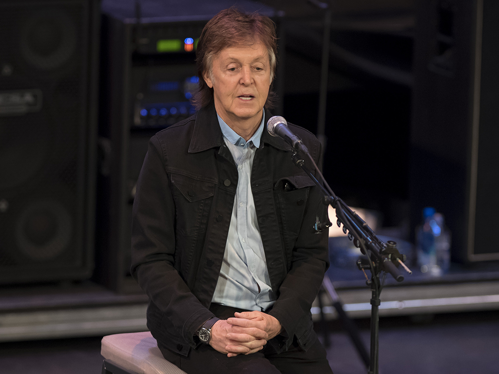 Sir Paul McCartney speaks and performs with 20 lucky fans at the Regal Theatre on November 30, 2017 in Perth, Australia. 