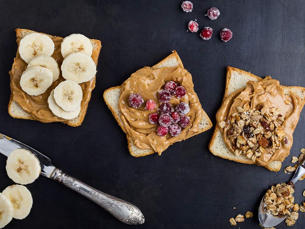 Experts say it's best to eat peanut butter with another food, like an apple, to avoid overeating it. 