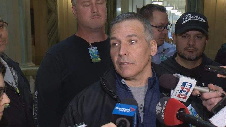 Troy Knipple is a journeyman steam fitter/pipe fitter who’s been working in Saskatchewan for the past 30 years. He and a number of other tradespeople came to the legislative assembly Monday to put a face to opposition concerns over the procurement process for major projects.
