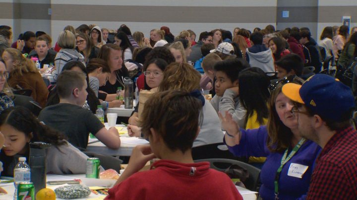 Over 200 students attended the YouthSMART Summit in Calgary on Monday.