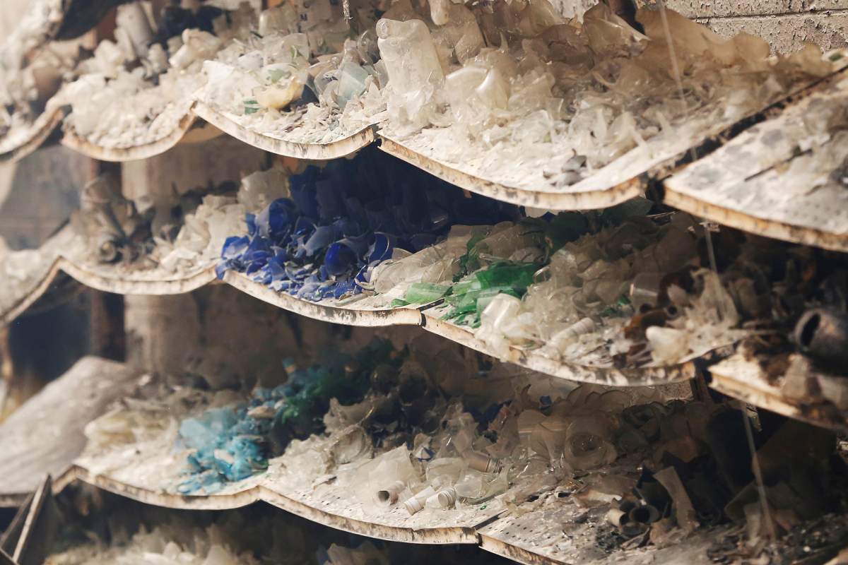 Melted bottles are seen at a liquor store destroyed by the Camp Fire in Paradise, California, U.S. November 9, 2018.