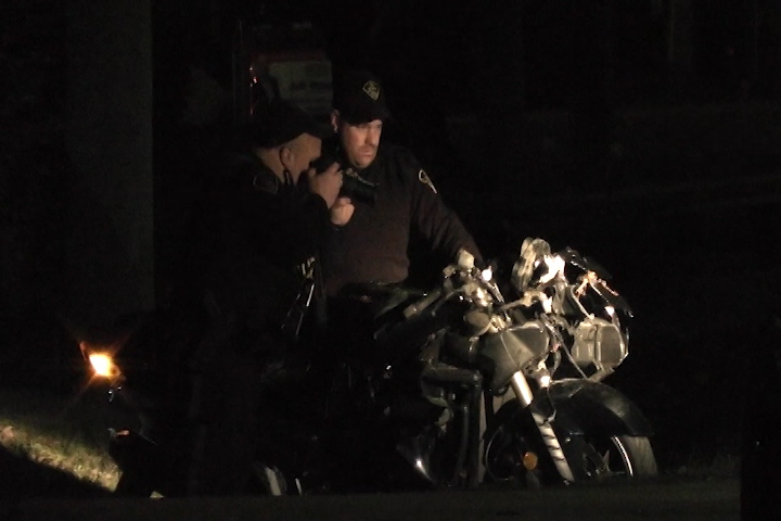 A car and motorcycle collided near Bobcaygeon on Sunday afternoon.