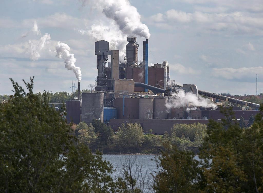 The Northern Pulp Nova Scotia Corporation mill is seen in Abercrombie, N.S. on Wednesday, Oct. 11, 2017. A controversial pulp mill in northern Nova Scotia is facing delays with a new wastewater treatment system, making it unlikely the mill will meet the provincial deadline of January 2020. THE CANADIAN PRESS/Andrew Vaughan