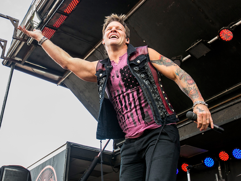 Chris Jericho of Fozzy performs during Rock On The Range at Columbus Crew Stadium on May 17, 2014 in Columbus, Ohio.