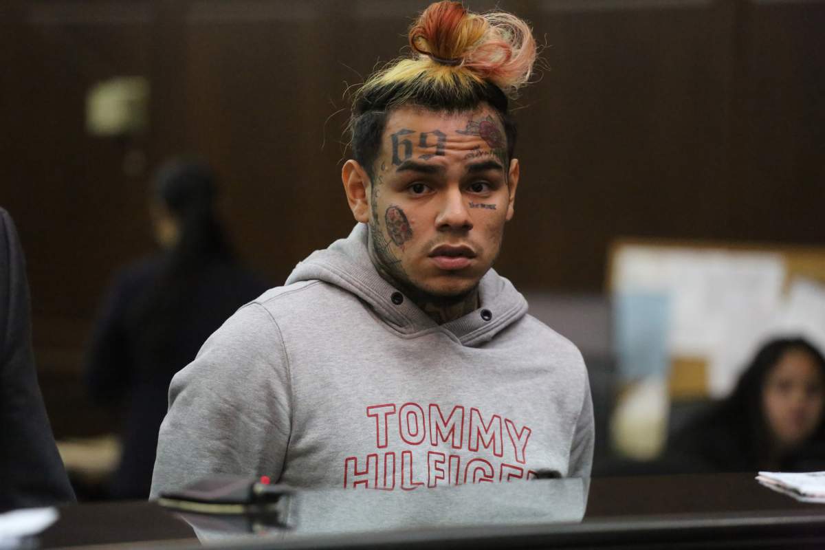 Daniel Hernandez, a.k.a. Tekashi 6ix9ine, appears at his arraignment in Manhattan Criminal Court on Wednesday, July 11, 2018.