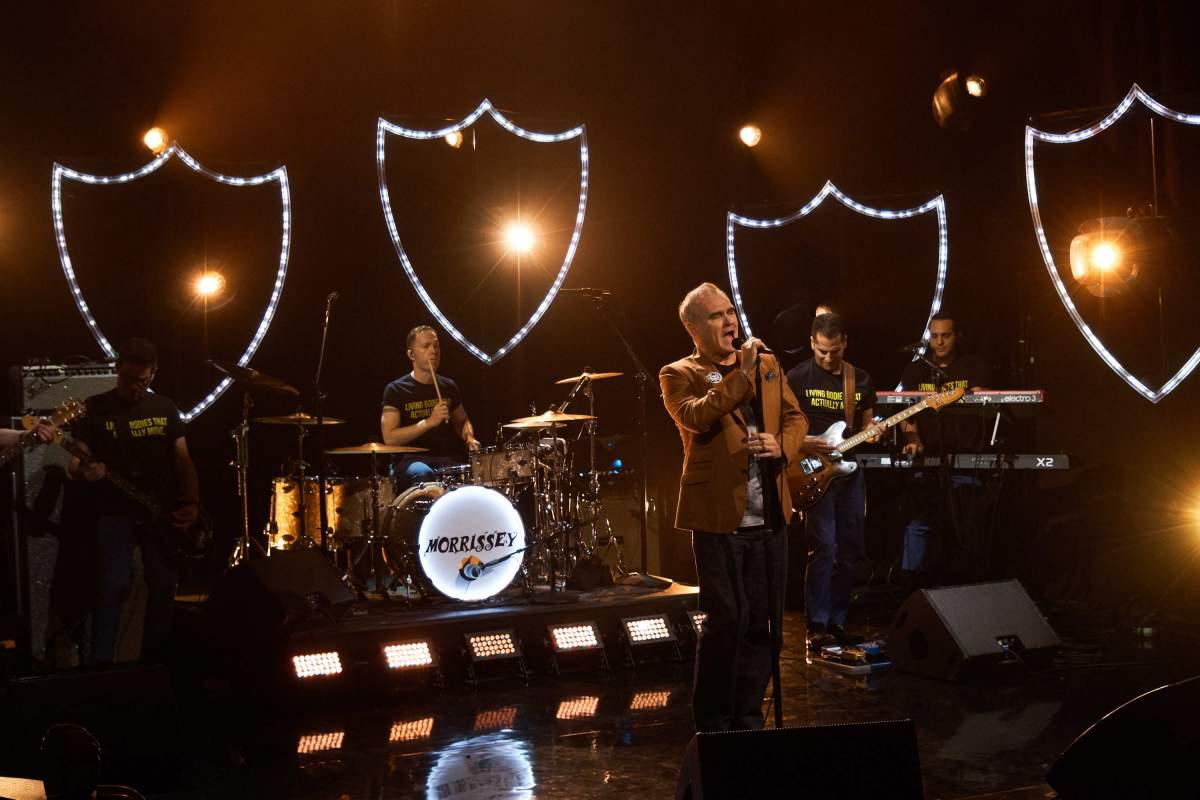 ‘The Late Late Show with James Corden’ with musical guest Morrissey on Nov. 7, 2018.