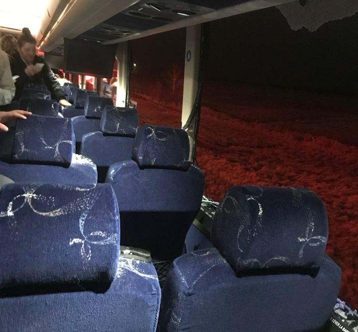 The University of Alberta Pandas hockey team bus was involved in a crash on the QEII just south of Leduc Saturday, Nov. 24, 2018.