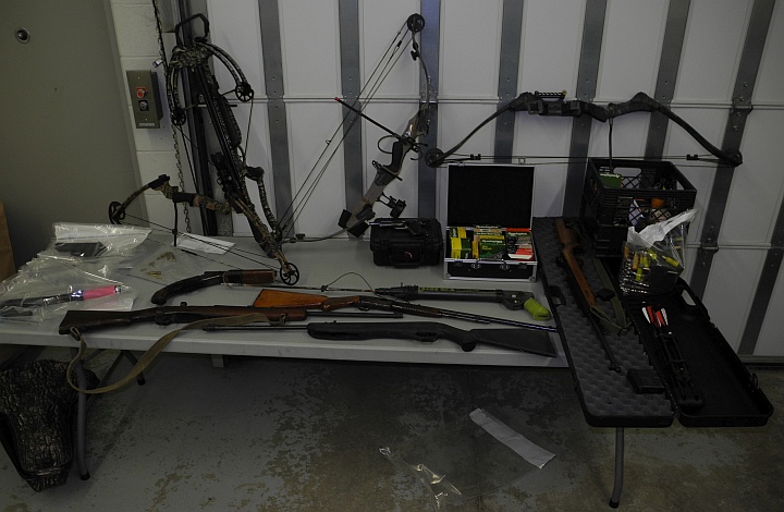 Items seized – Vulcan RCMP