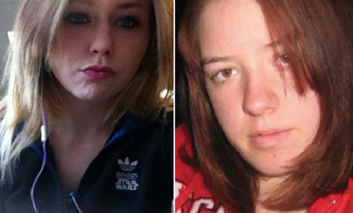Rori Hache, 18, (left) and Kandis Fitzpatrick, 18, (right), pictured in side-by-side undated photographs.
