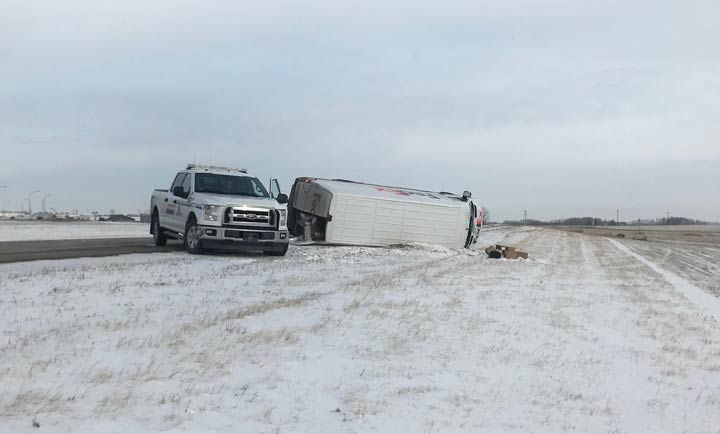 Saskatchewan RCMP provided this photo of a FedEx van that was stolen in Prince Albert on Nov. 13, 2018.