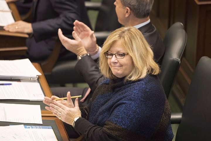 Ontario Education Minister Lisa Thompson attends Question Period at Queens Park, in Toronto on Monday, Nov. 19, 2018. 