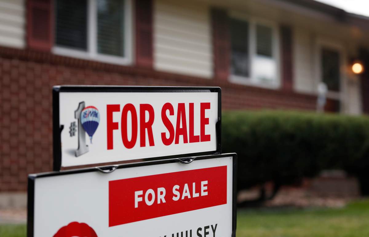 A file photo of a house for sale.