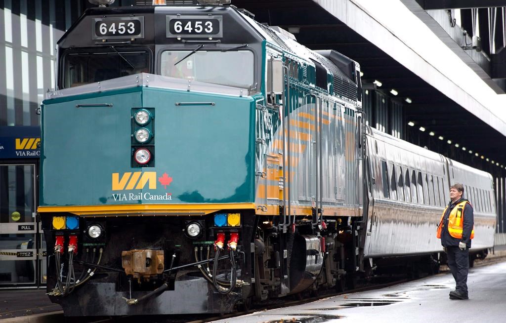 The Canadian rail company requires 32 new trains to maintain its current capacity of 9,100 seats. The equipment must be able to run on electricity once that is installed along the route.