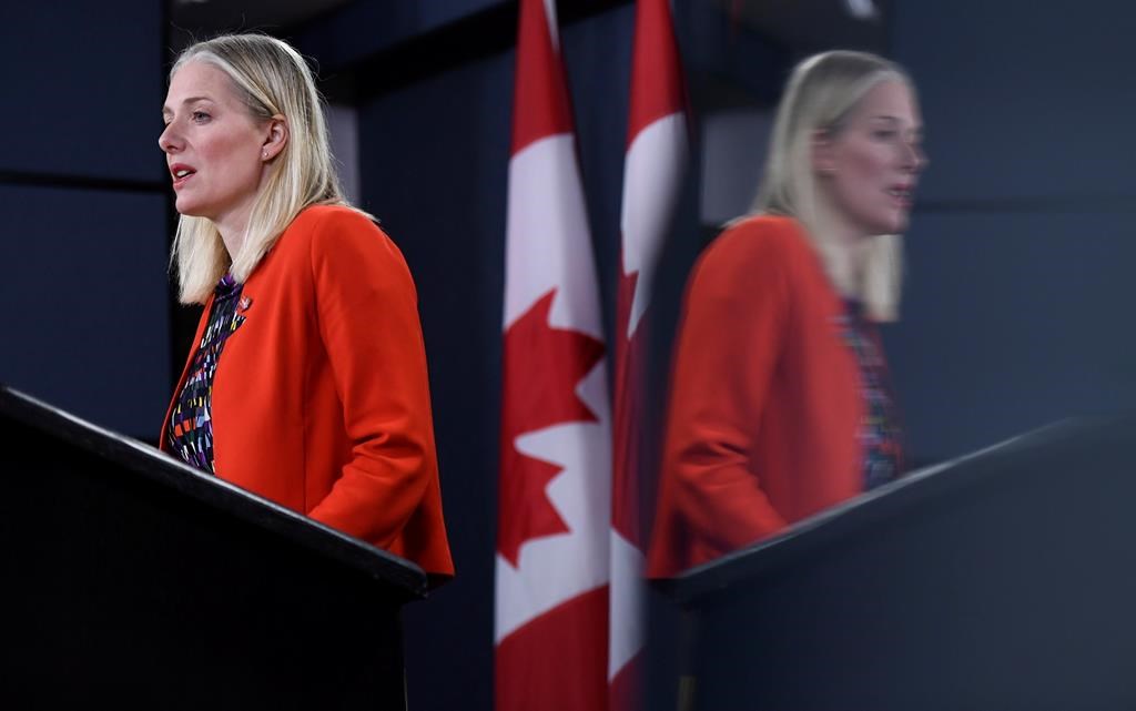 Minister of Environment and Climate Change Catherine McKenna called on federal politicians to vote to declare a climate emergency ahead of the Monday night vote.