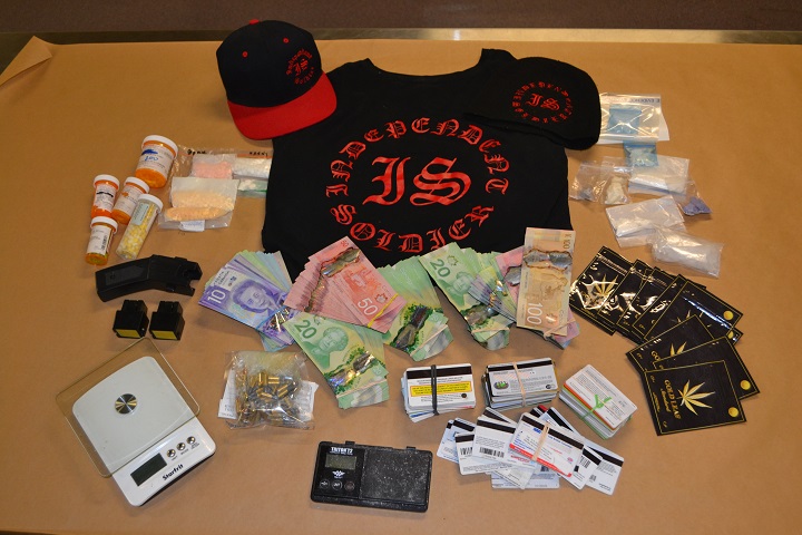 Police say a search warrant in Kelowna on Wednesday, December 19th, 2018, uncovered a ‘drug conduit,’ and that several types of drugs were seized.