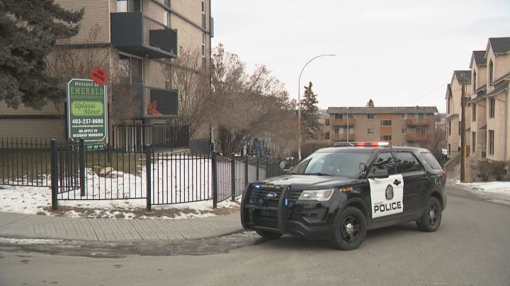 Residents reported hearing shots fired at around 9:45 a.m. inside an apartment building near the 1600 block of 22 Avenue S.W. in Calgary on Sunday.