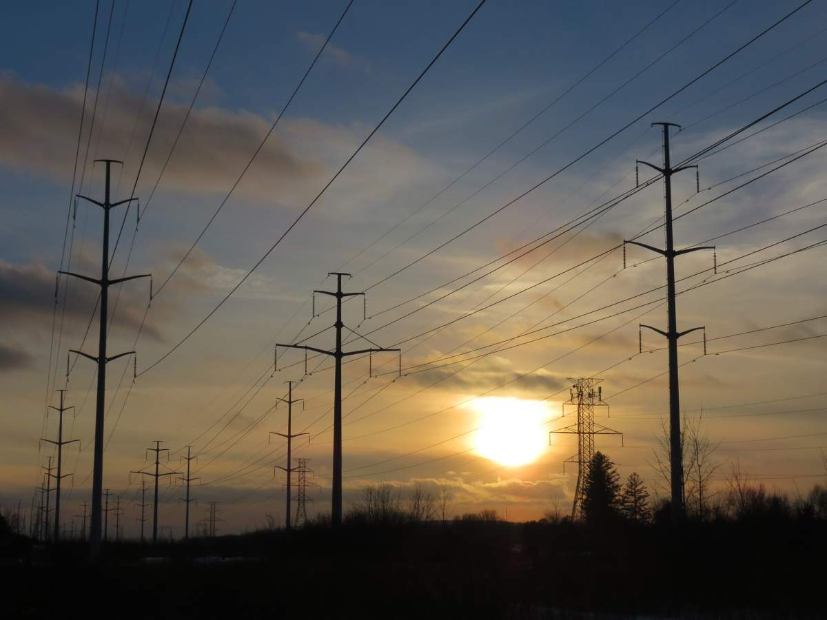 Electric wires.