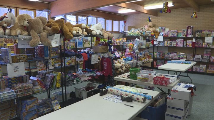 Sally Ann Toy Shop at the Salvation Army.