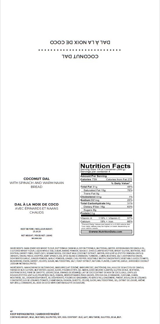 The recalled food.