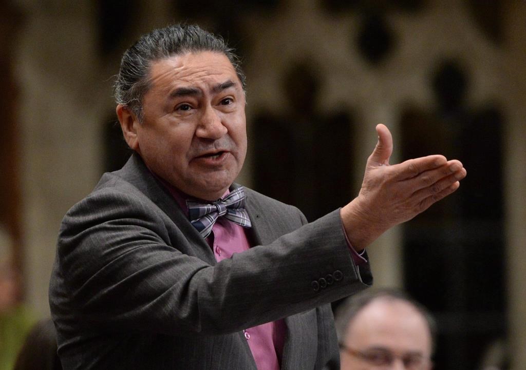 NDP MP Romeo Saganash asks a question during question period in the House of Commons on Parliament Hill in Ottawa on March 13, 2015.