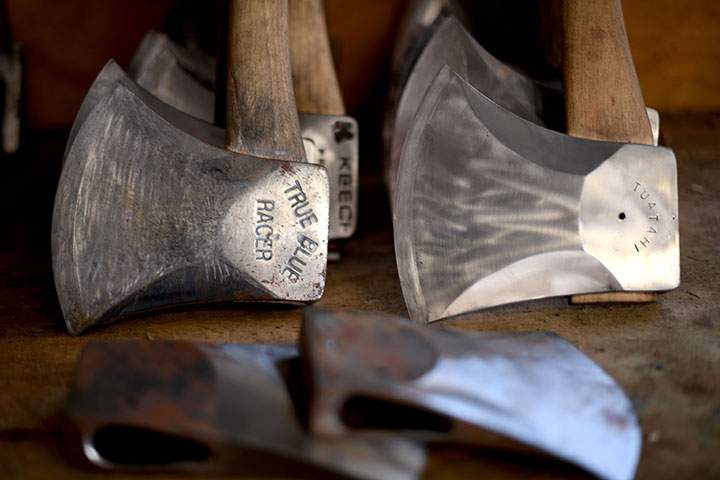 A 34-year-old grown Wisconsin man caused chaos in his family home, taking an axe to his television and car after he thought his wife had damaged his prized action figures, according to police.