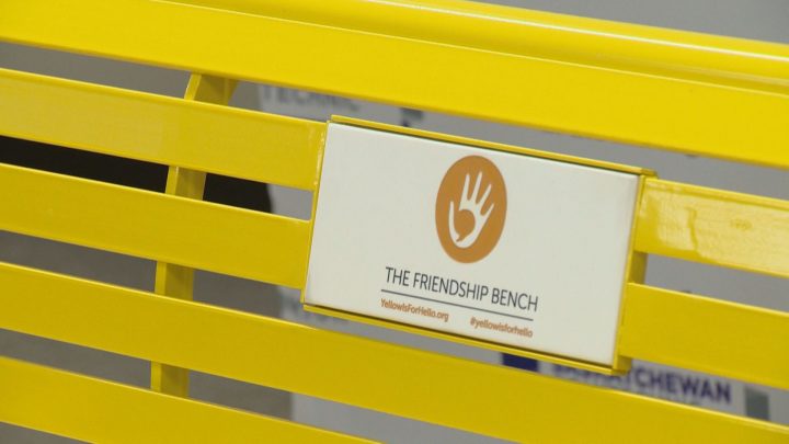 The Friendship Bench aims to encourage conversations about mental health.