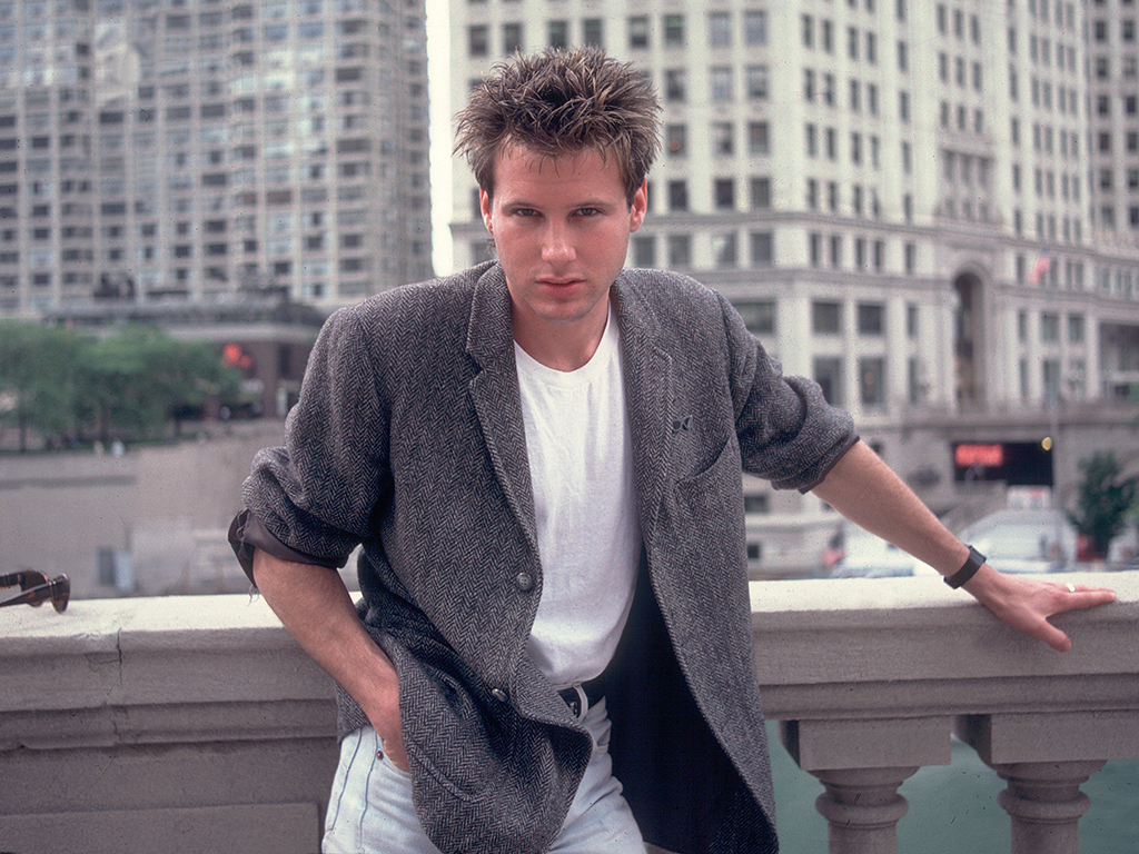 Portrait of singer Corey Hart on the street in Chicago, Ill., on June 12, 1984.