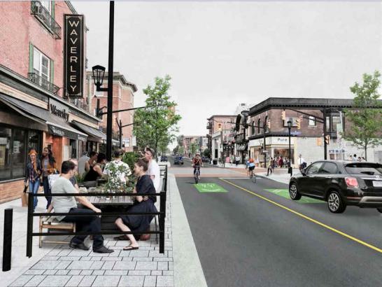 A rendering of the City of Ottawa’s vision for a renewed Elgin Street. The $36-million reconstruction began in March 2018.