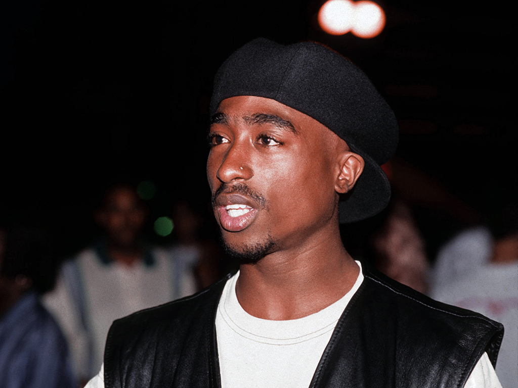FILE - Tupac Shakur poses for a portrait at Club Amazon on July 23, 1993 in New York City.
