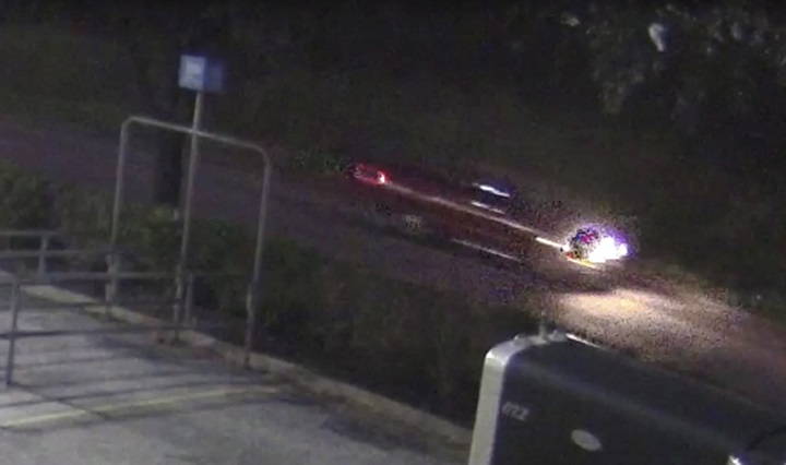 An image of what is believed to be the shooting suspect’s vehicle, released by the Harris County Sheriff’s Office.