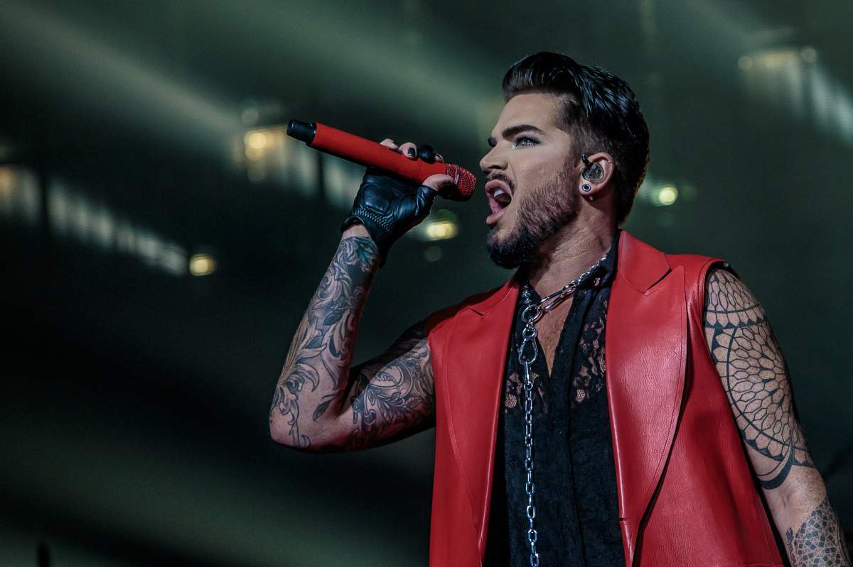 Adam Lambert and Brian May of Queen perform onstage at Mediolanum Forum of Assago on June 25, 2018, in Milan, Italy.