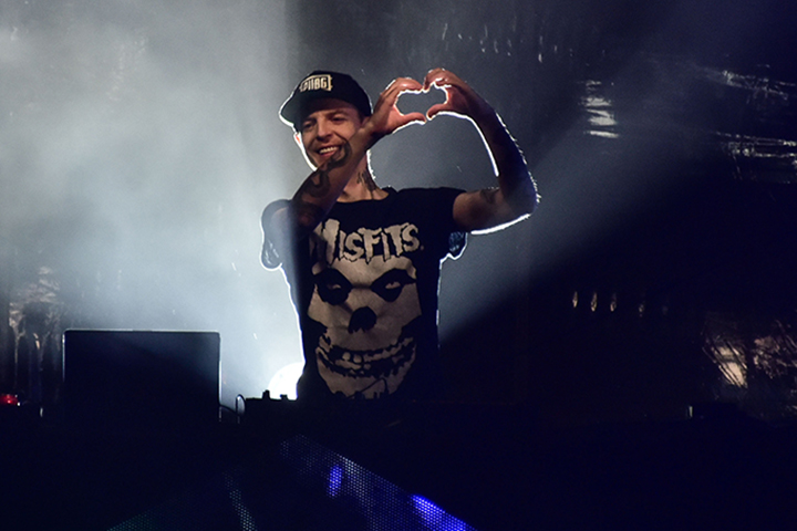 Deadmau5 Performs At The Seaport District’s Pier 17 Rooftop on Sept. 8, 2018, in New York City.