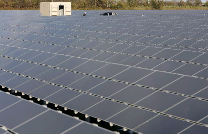 A Canadian solar farm. File image.