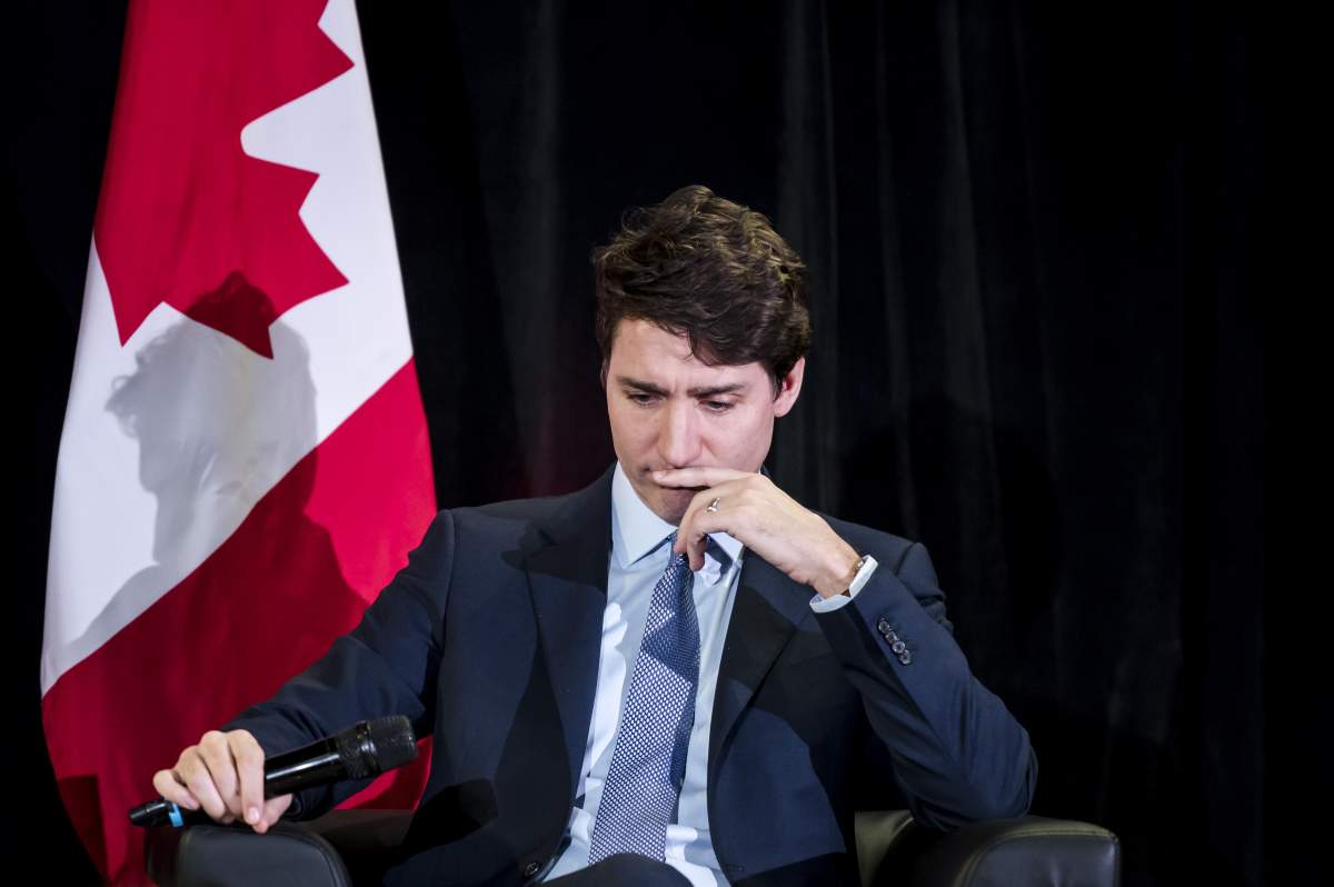 Prime Minister Justin Trudeau participates in an armchair discussion at the Prospectors & Developers Association of Canada Convention in Toronto on Tuesday, March 5, 2019.