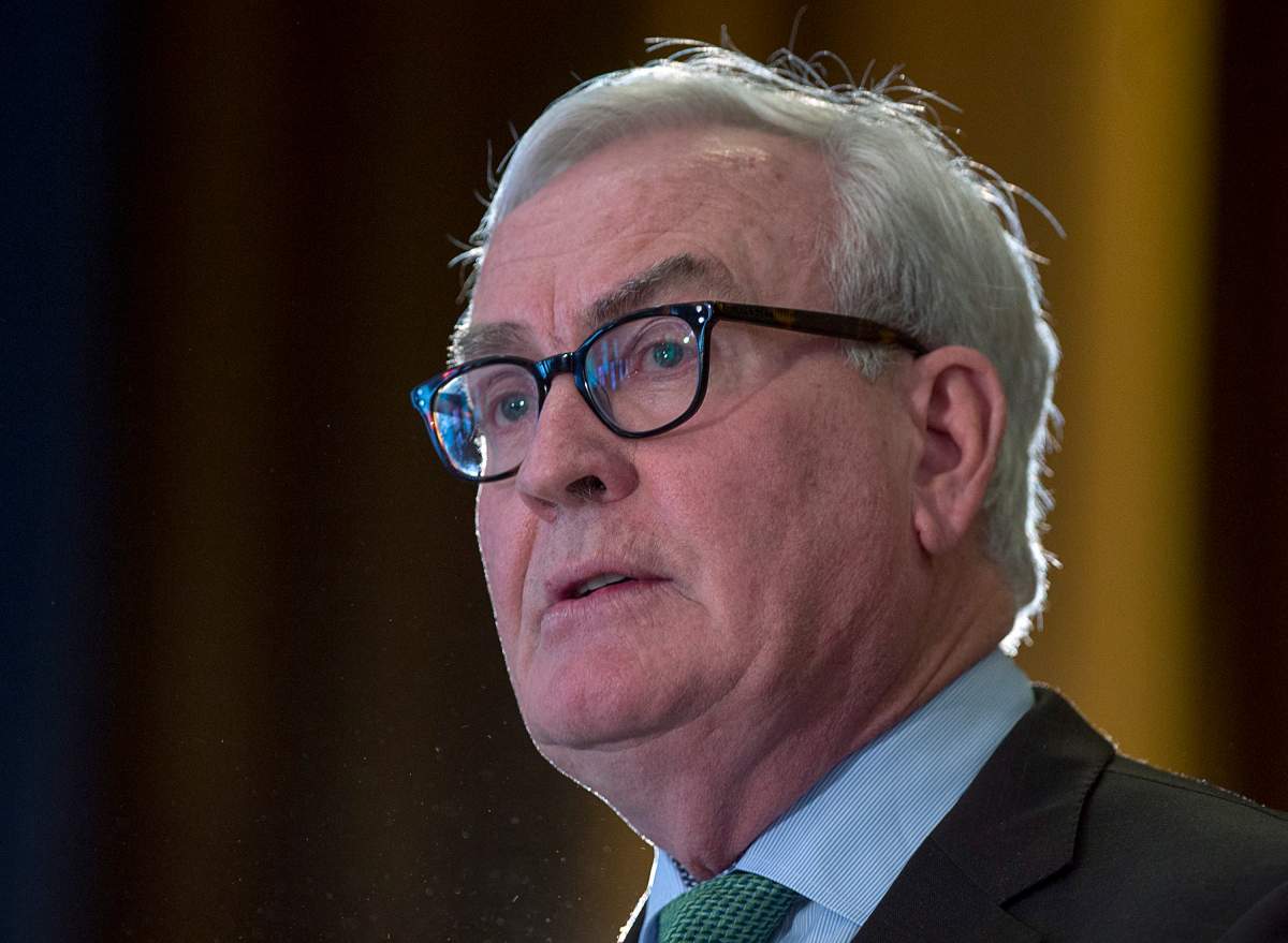 Kevin Vickers, the former House of Commons sergeant-at-arms, announces his intention to run for the leadership of the New Brunswick Liberals, in Miramichi, N.B. on Friday, March 15, 2019.