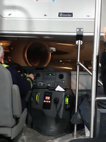 Passengers on board Flight AC 614 are being transported to the terminal of Halifax Stanfield Airport after their plane skidded off a runway.