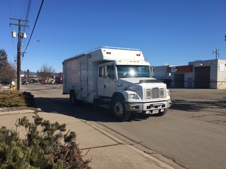 The police bomb squad arrived Wednesday morning.