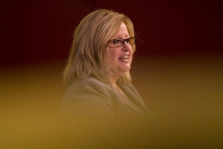 Then-Ontario PC Education Minister Lisa Thompson  on March 15, 2018. THE CANADIAN PRESS/Chris Young