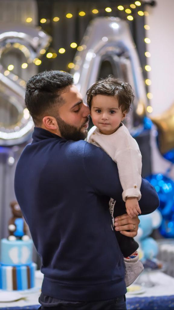 Saleem and his son Eesa in 2019. Photo courtesy of Ahmad Saleem.