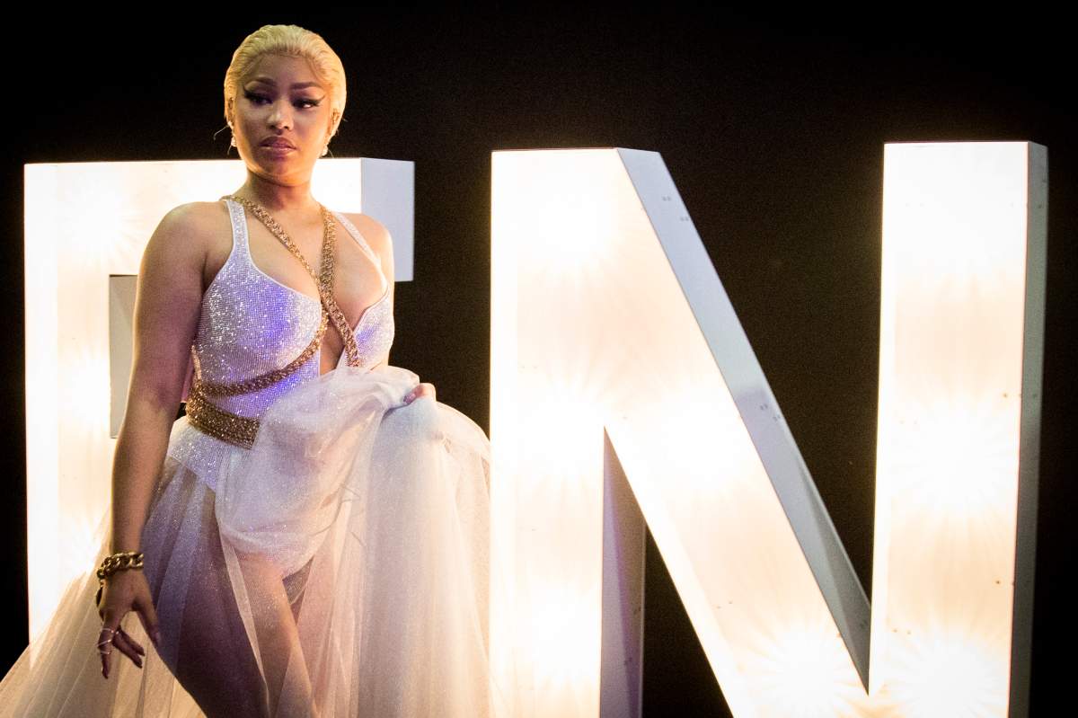 Nicky Minaj during the MTV EMAs 2018 at Bilbao Exhibition Centre on Nov. 4, 2018, in Bilbao, Spain.