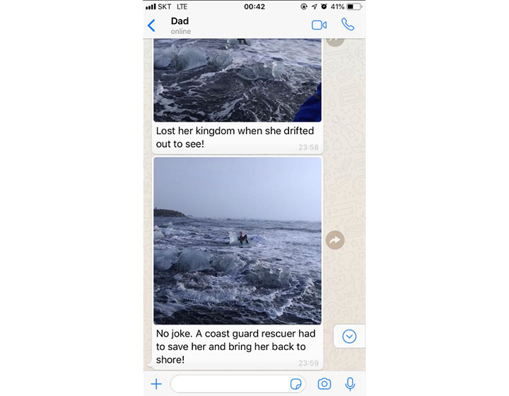 Grandma swept out to sea in Iceland while posing for photo on ‘Iceberg Throne’ - image